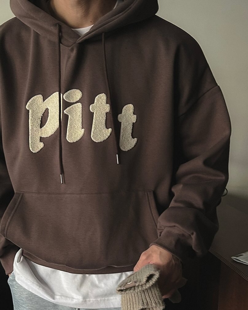 Pitt雙層拉絨連帽衫帽T