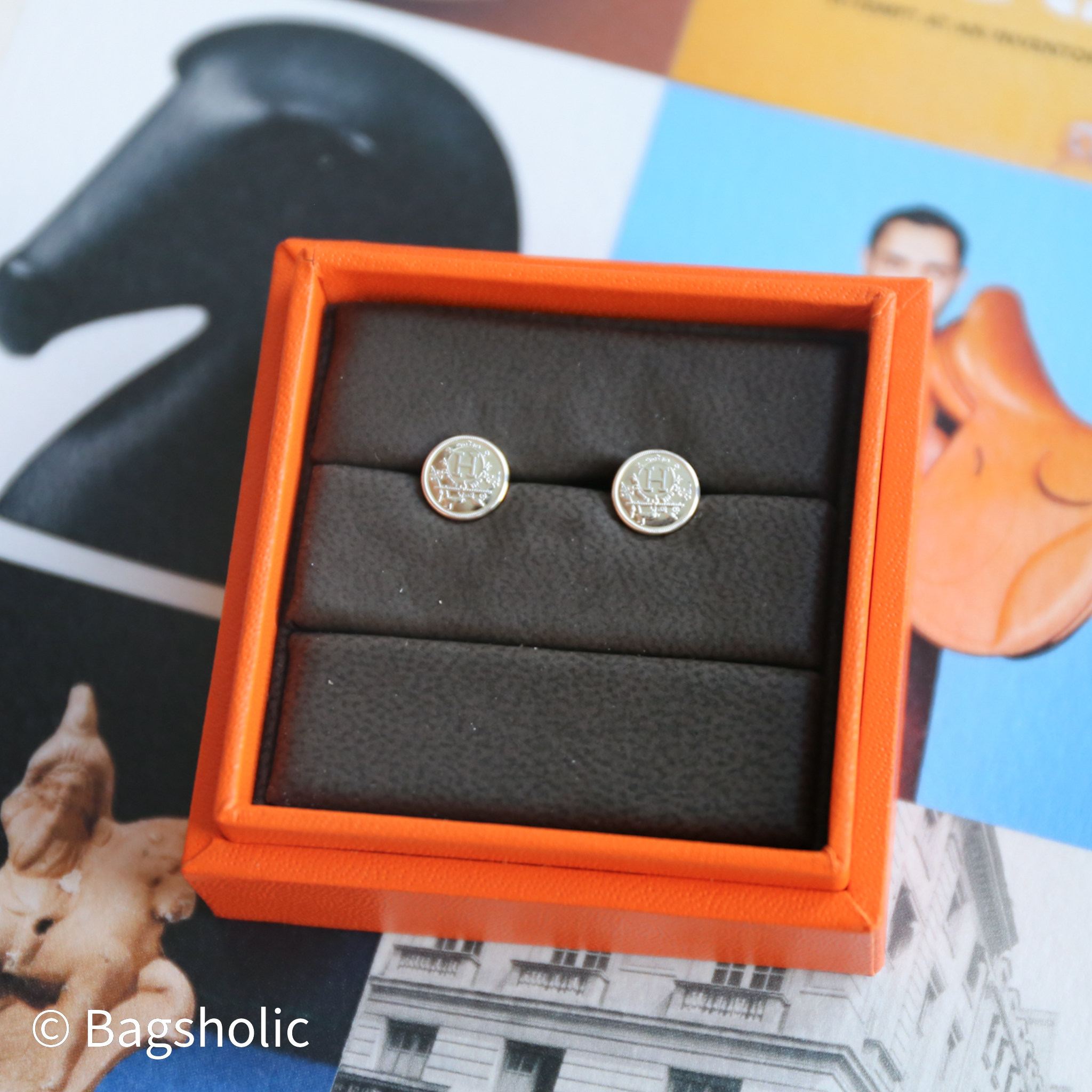 Ex-Libris earrings, very small model