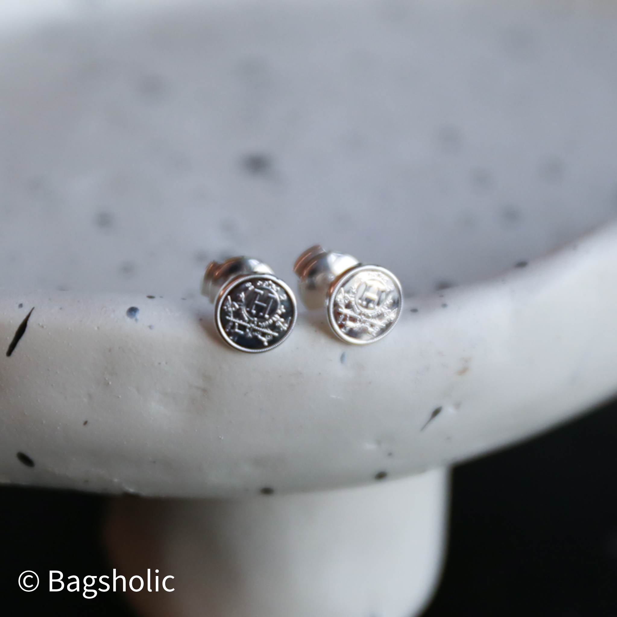 Ex-Libris earrings, very small model