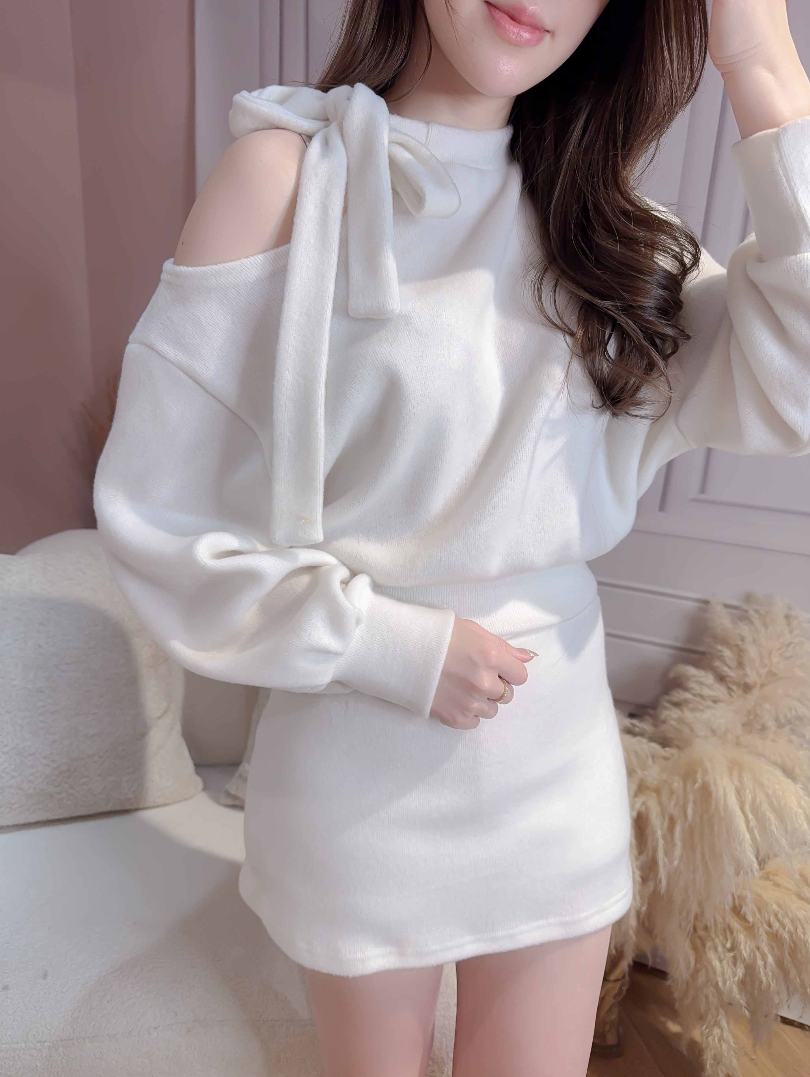 ♥︎Marshmallows mini Skirt