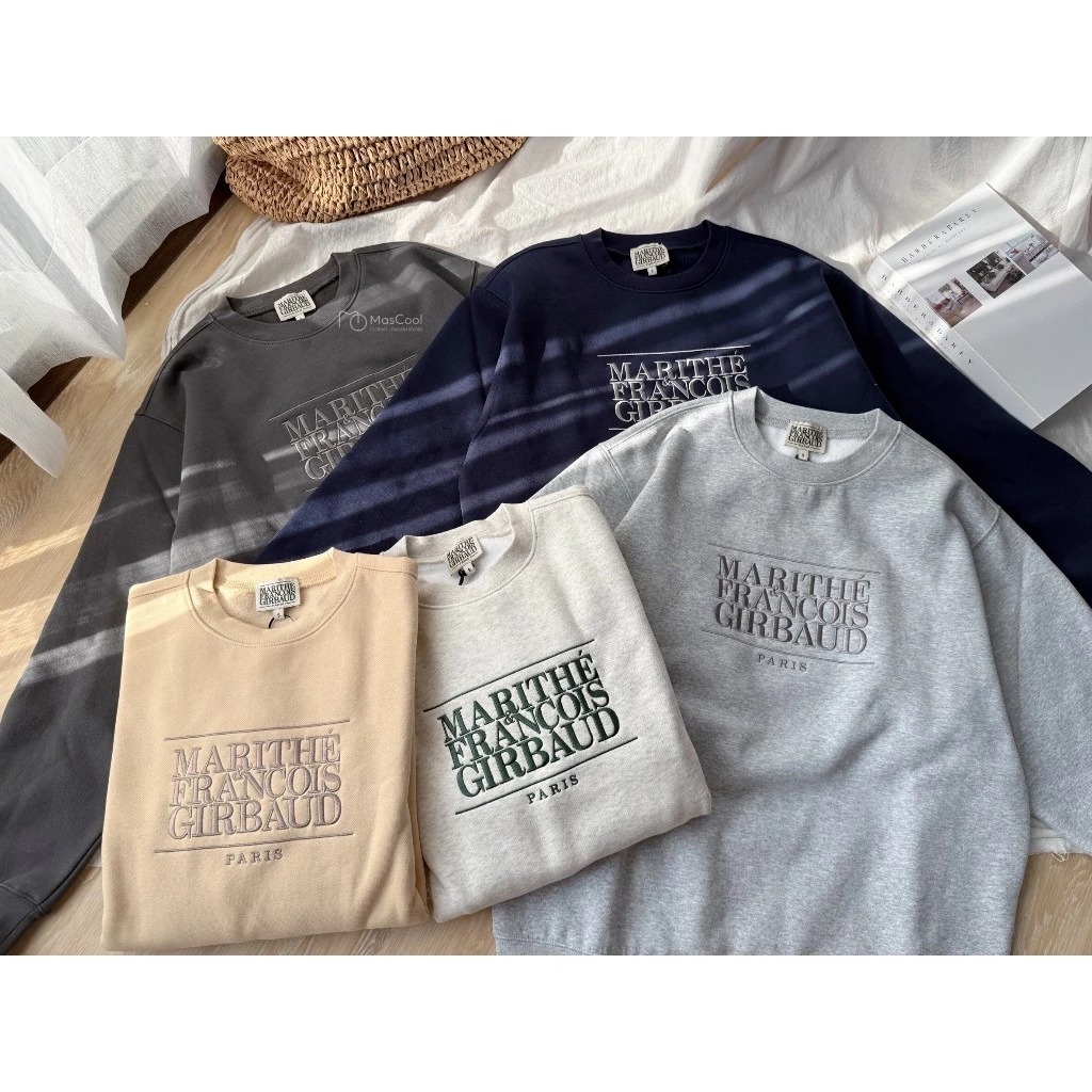 MARITHE刺繡大學T