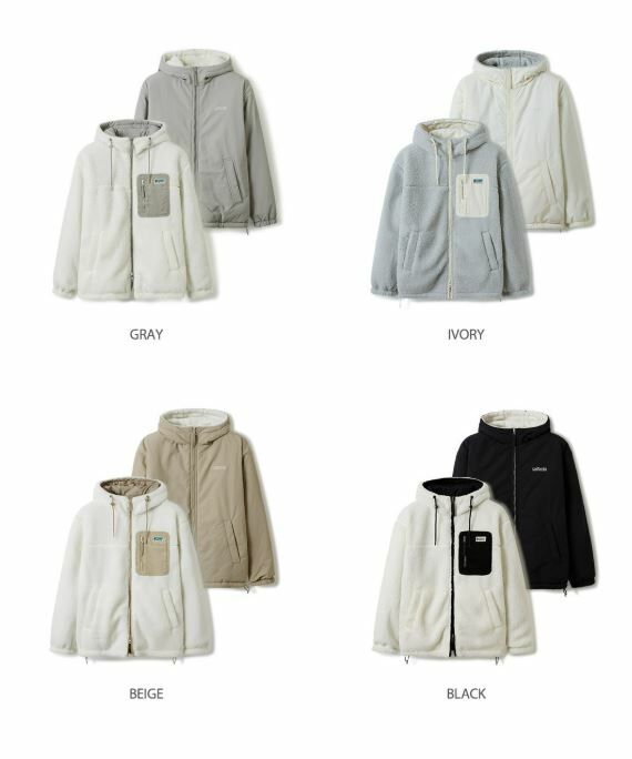 WHO.A.U雙面羊羔毛外套(有帽)