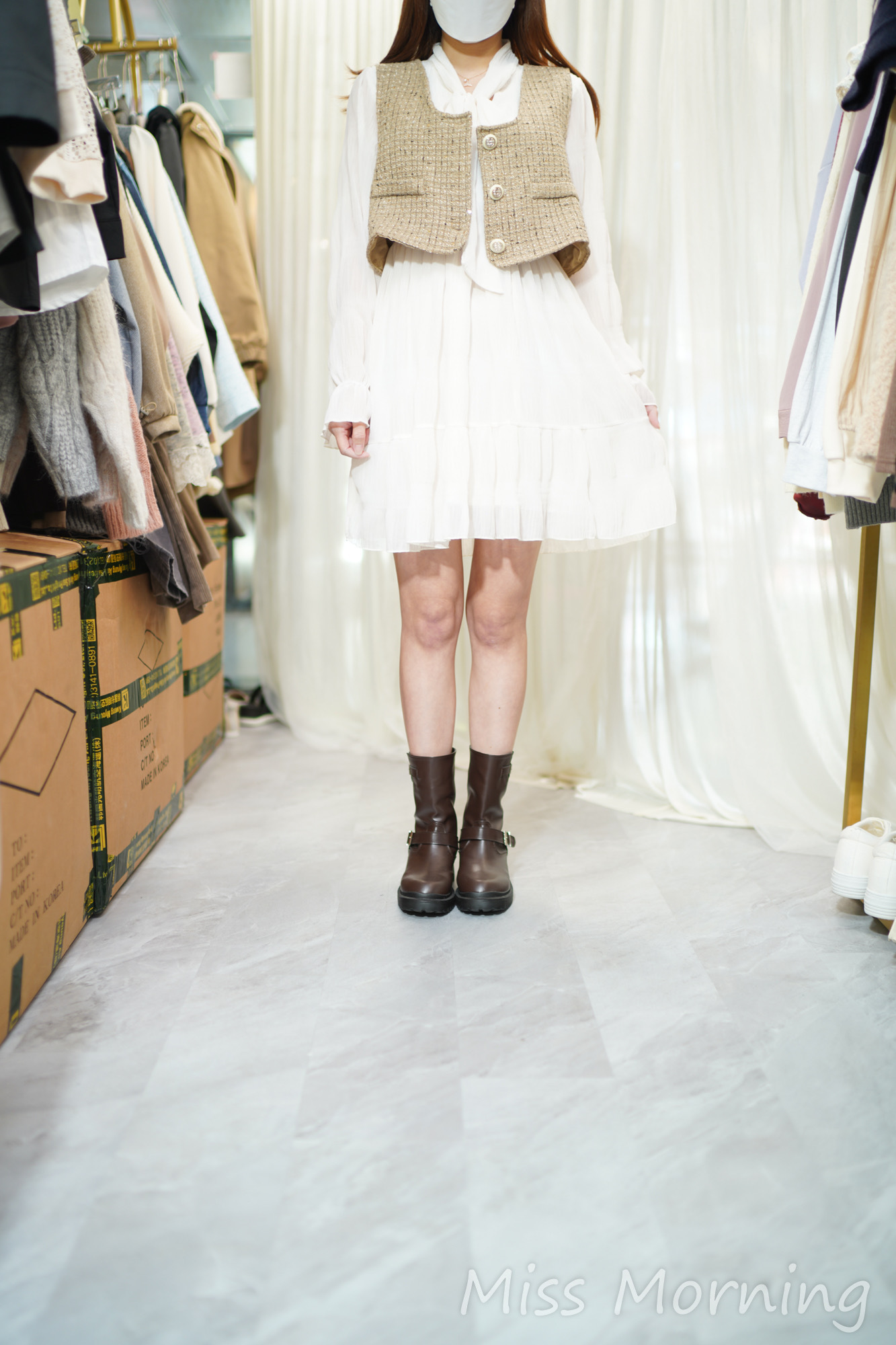 一套兩件雪紡連身裙(14342)