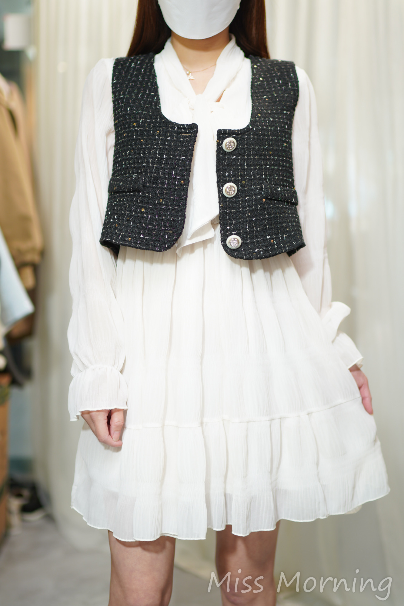 一套兩件雪紡連身裙(14342)