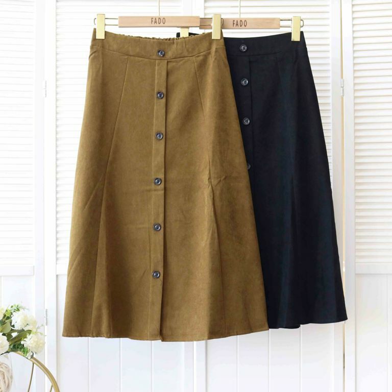 🏷️ SALE ! 折扣商品 / 造型排釦裙 4938002 黑/卡其