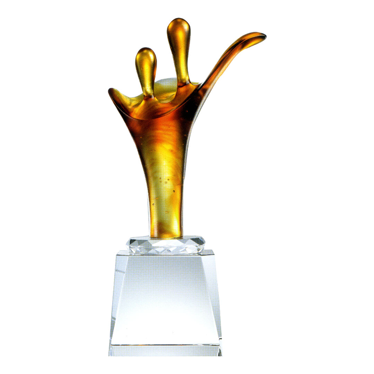 琉璃獎座系列｜同舟共濟水晶獎牌 凝聚團隊精神的榮耀之選