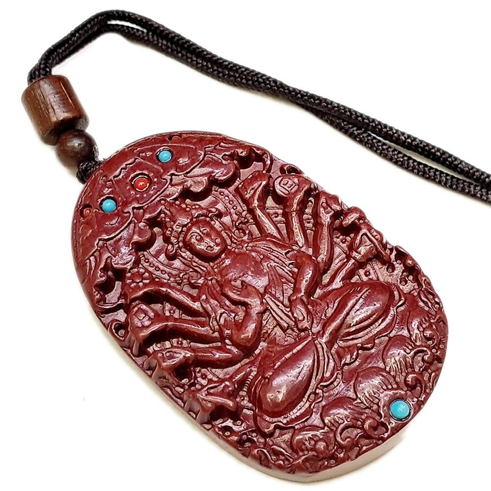 千手觀音菩薩{紫金砂 硃砂}項鍊【十方】153965