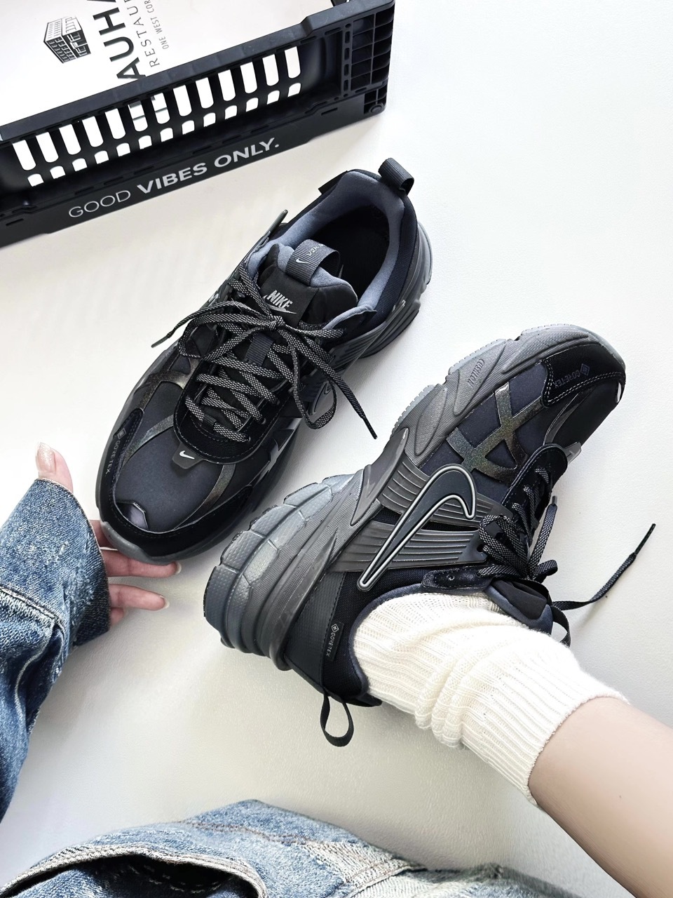 NIKE V2K RUN RUNTEKK GORE-TEX GTX 防潑水 機能性 全黑 復古 Y2K 女鞋 FZ2622-001 / 調貨