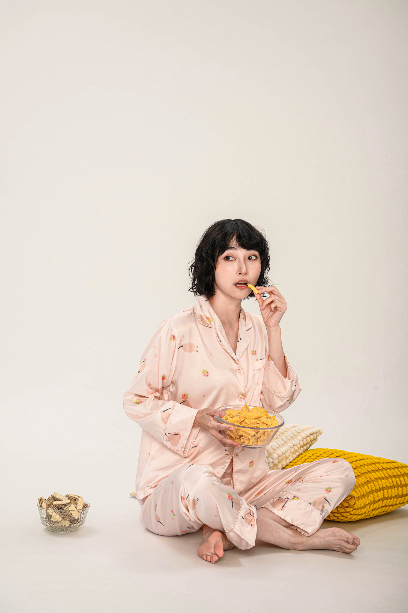 發發聯名 限定奇異鳥居家服【緞面居家服/睡衣/居家服】－Heres to Love