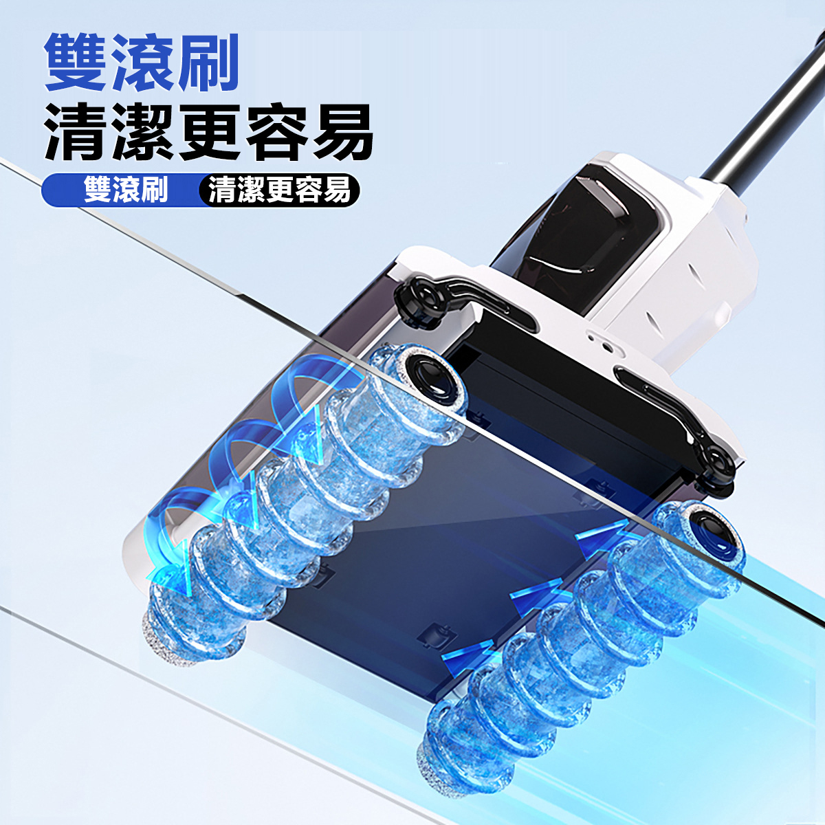 韓國JK 大功率手持式無線掃拖洗一體清潔機洗地機電動拖把 J0984