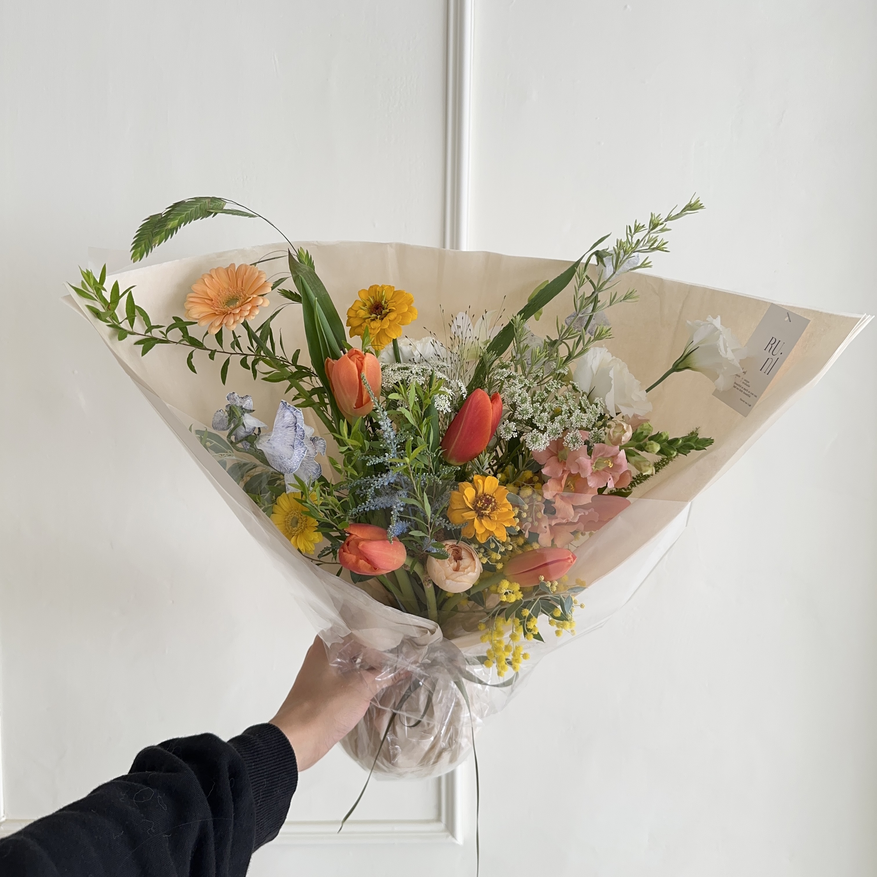 草間拾光 - 客製微草系鮮花花束