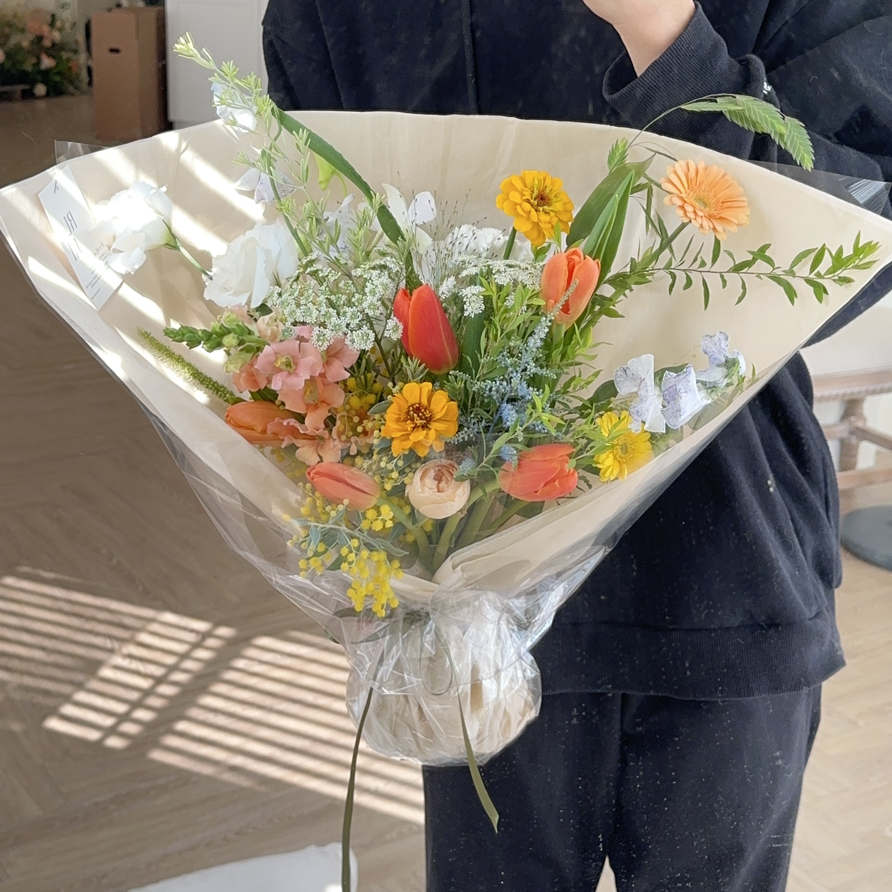 草間拾光 - 客製微草系鮮花花束