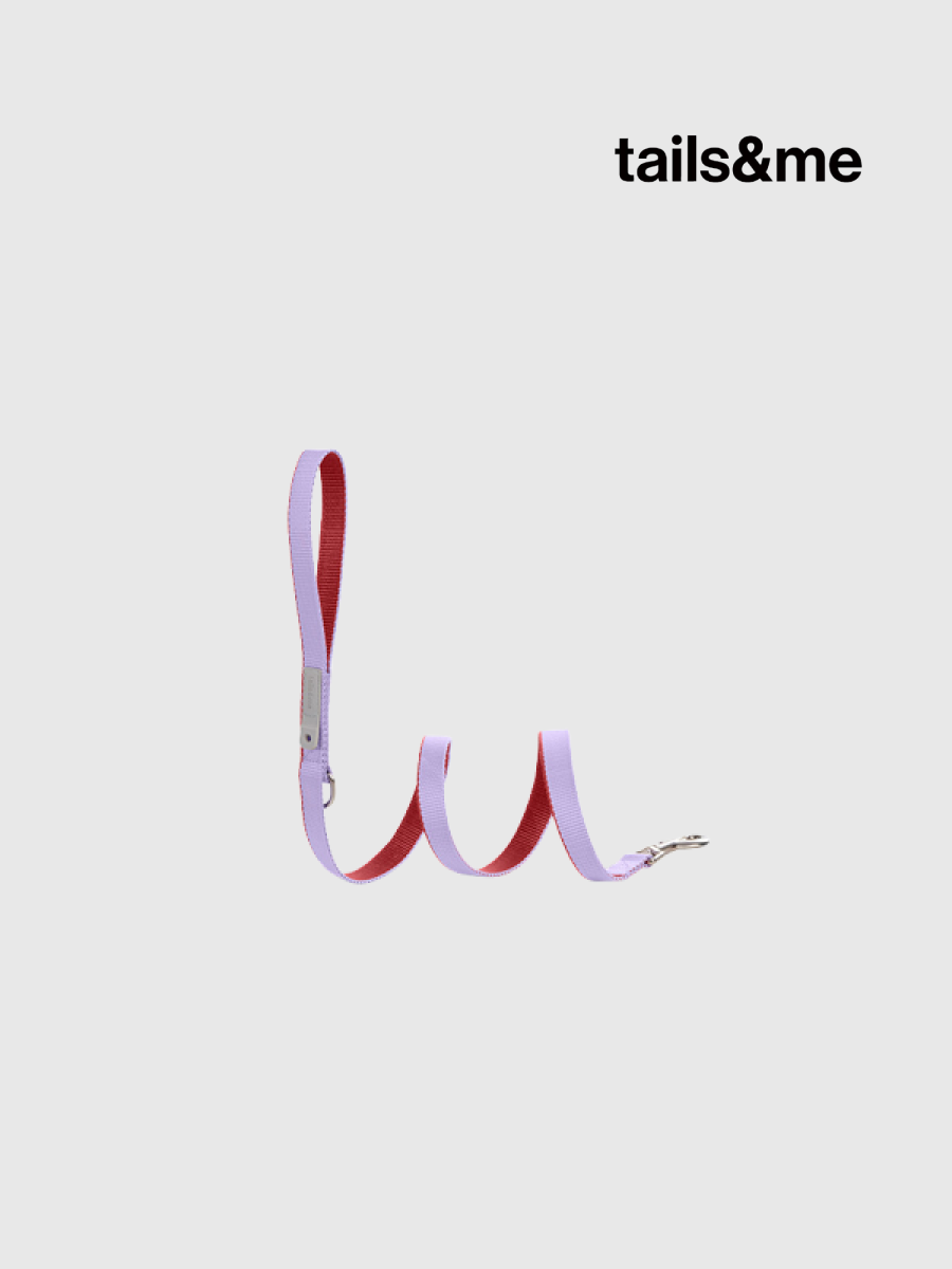 【tails&me 尾巴與我】新經典 犬貓共用標準牽繩 | TailsCharm™適用｜粉紫丹紅 (雙色)