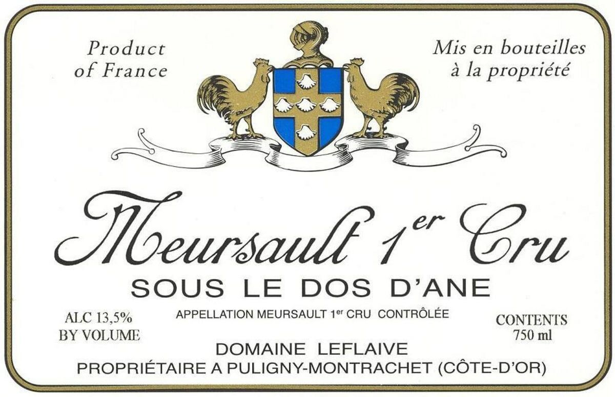 Leflaive Meursault 1er Cru Sous Le Dos d’Ane 2022 (RP92)