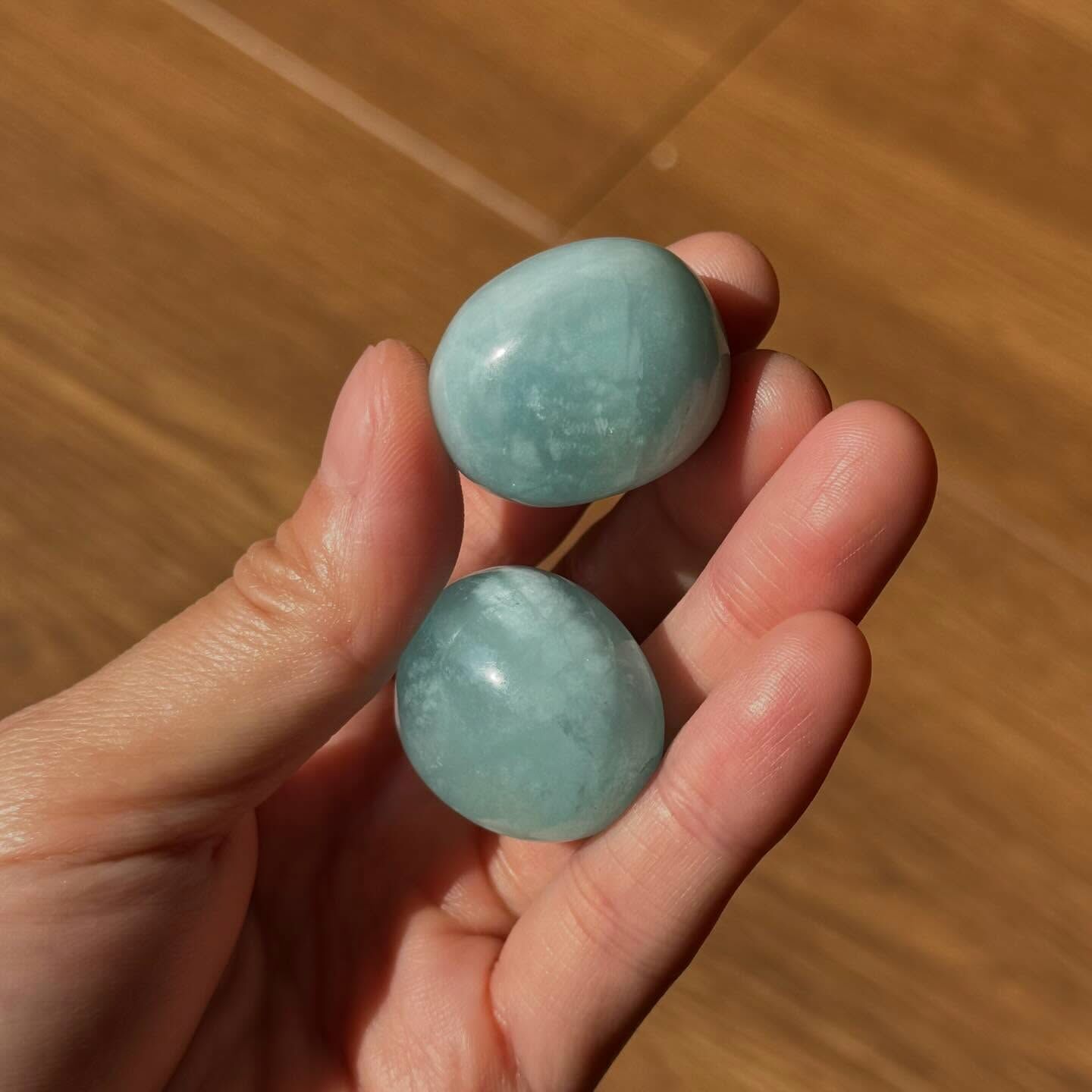 [原石] 海藍寶 水晶滾石