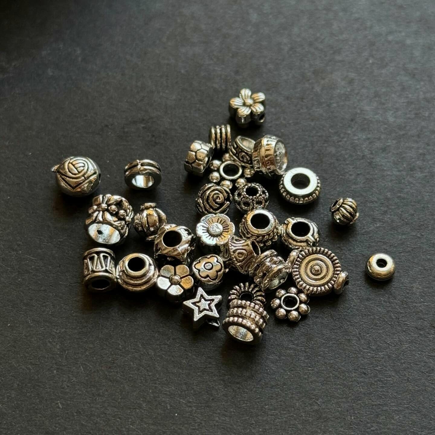 [原石] 藏銀隔珠配件組合包 一組30個