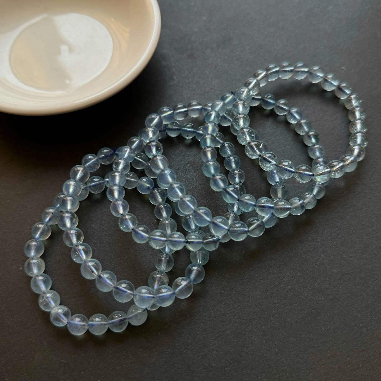 [原石] 冰種海藍寶 水晶手串