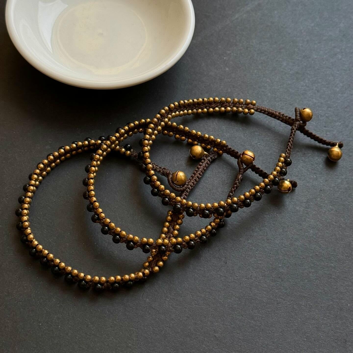 [原石] 黑曜石 腳鍊