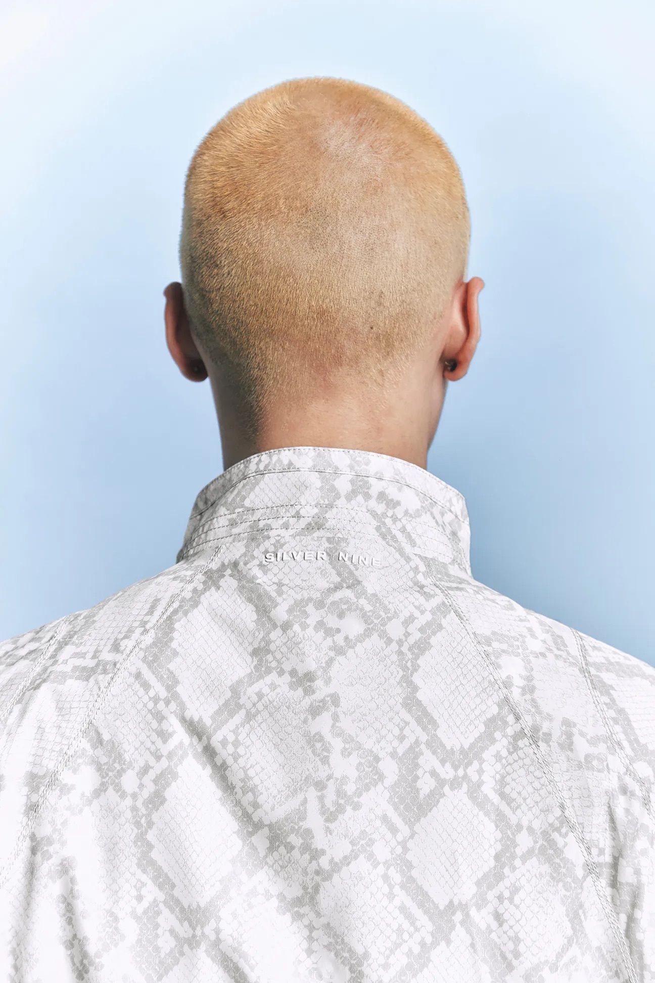 Silver9 雙壓線拼接夾克（米白）