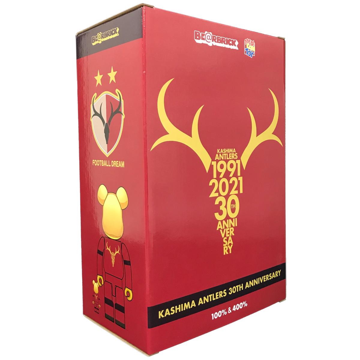 BE＠RBRICK KASHIMA ANTLERS 30th ANNIVERSARY 100%&400%