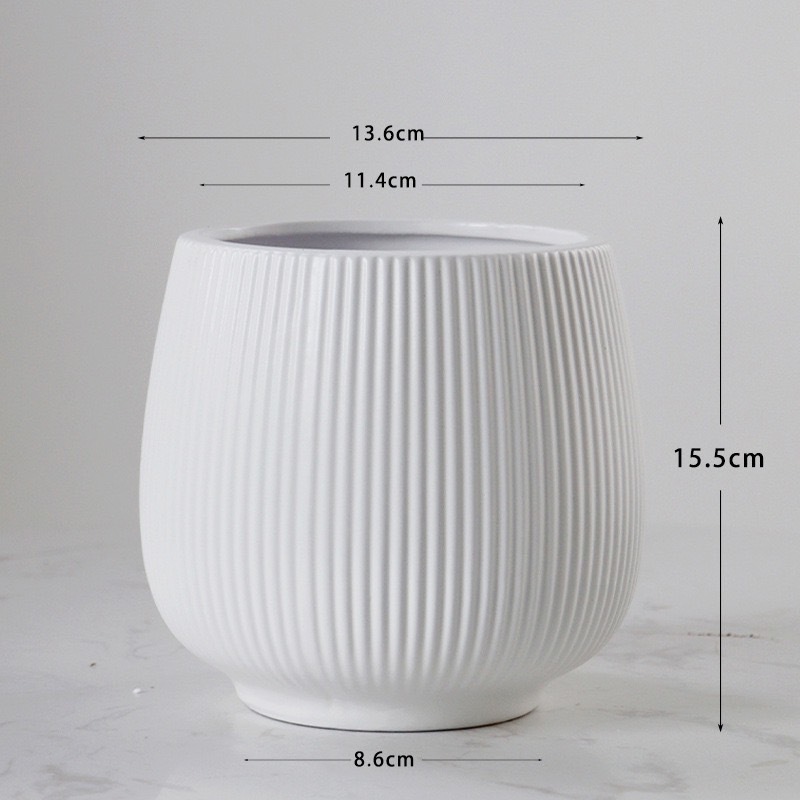 質感弧形陶瓷花器