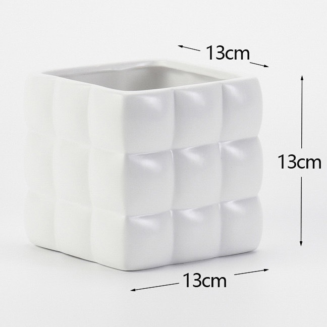 立體方型陶瓷花器