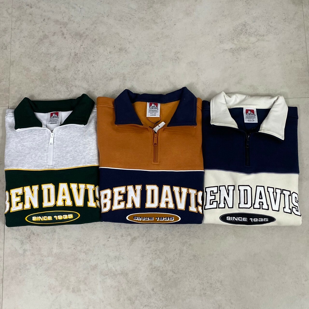 Ben davis players half zip sweater 半拉鍊長袖 I-24780054
