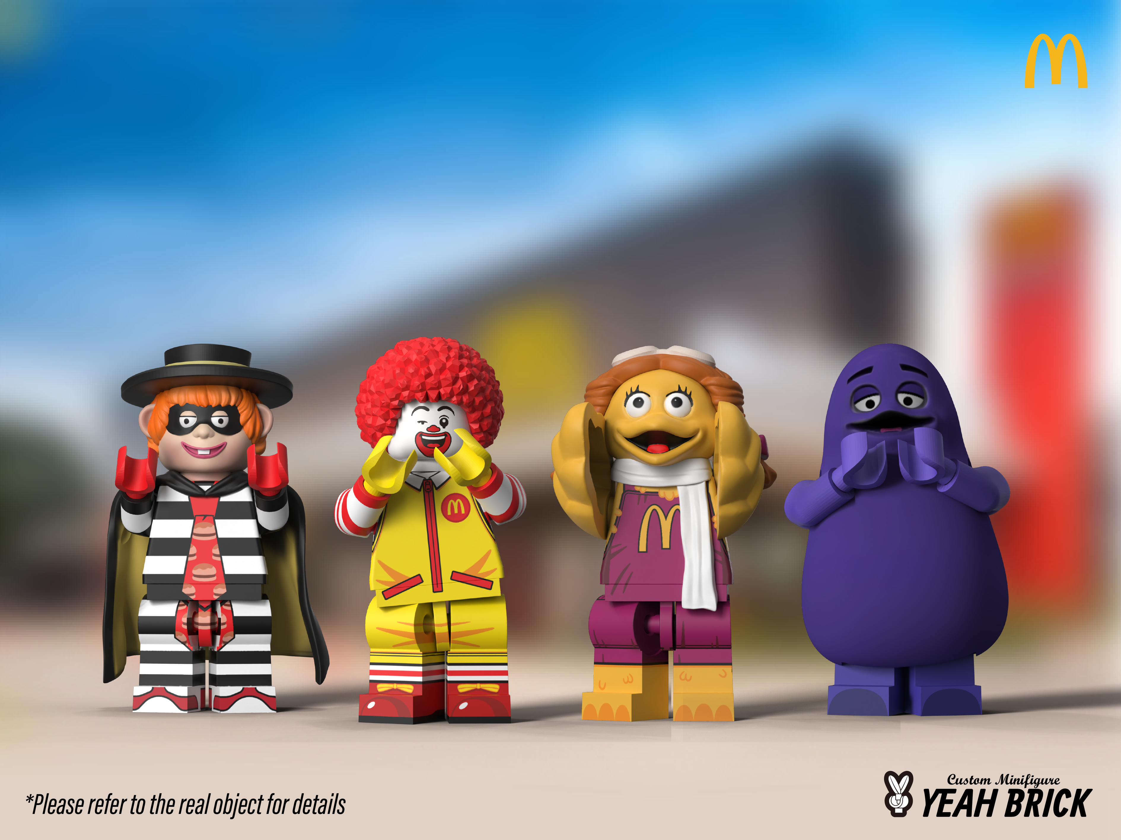 【預訂】【Yeah Brick】四小福人仔套裝