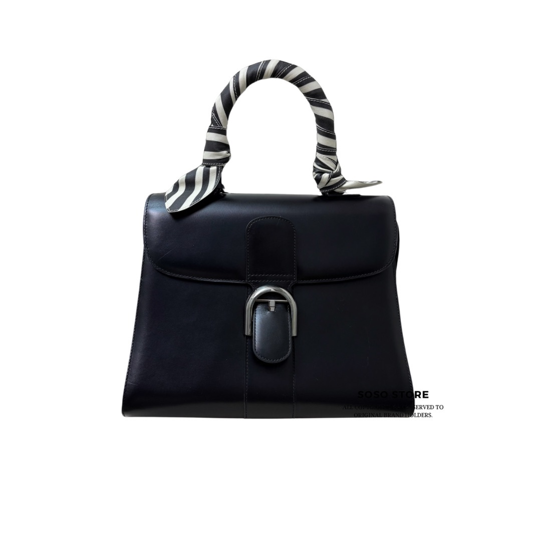 Delvaux Brillant MM Bag - Black / Shw