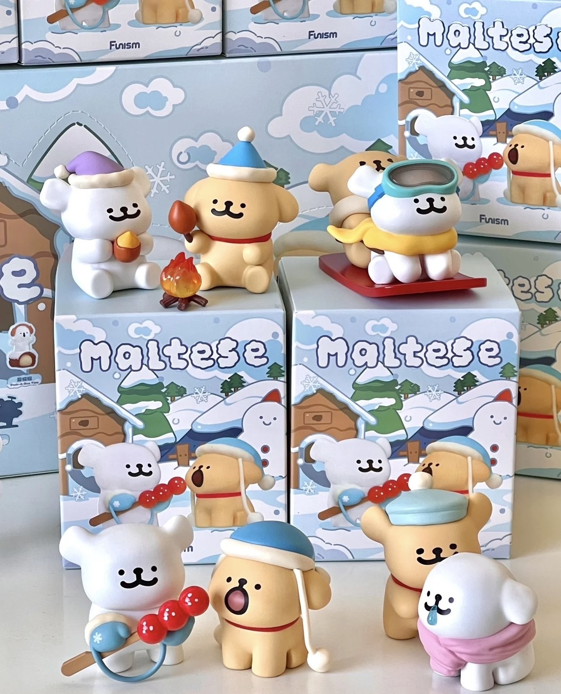 KTQ STORE ‧ 線條小狗 Maltese 擁抱暖暖盲盒  八款+一款隱藏版