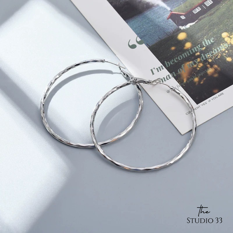 時髦感大圈圈耳環(特價)