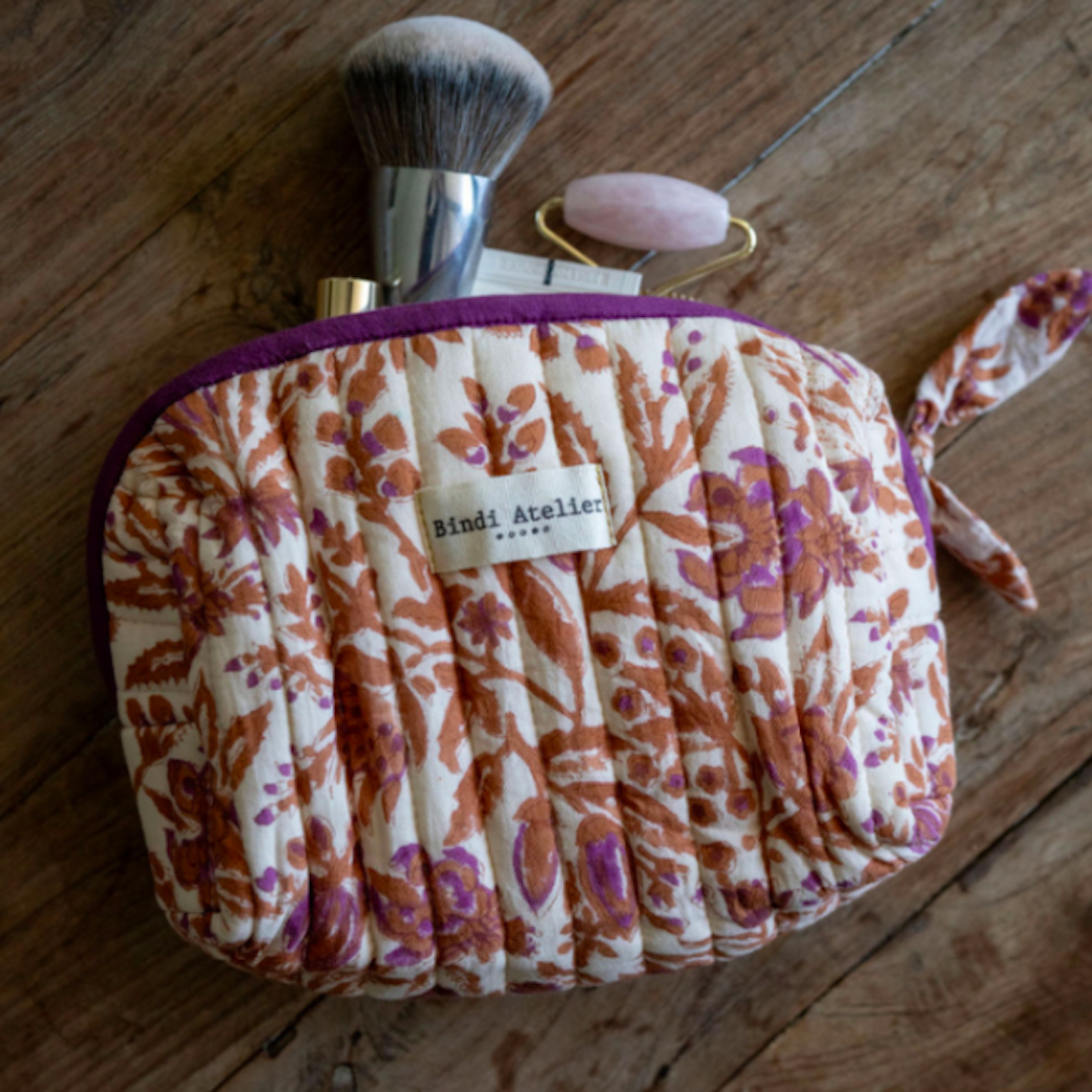 卡莉卡宴棕混紫彩 | 小款化妝包