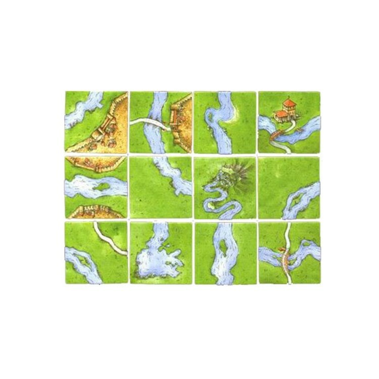卡卡頌 河流1擴充 中文版桌遊 適合8歲以上 Carcassonne River 1