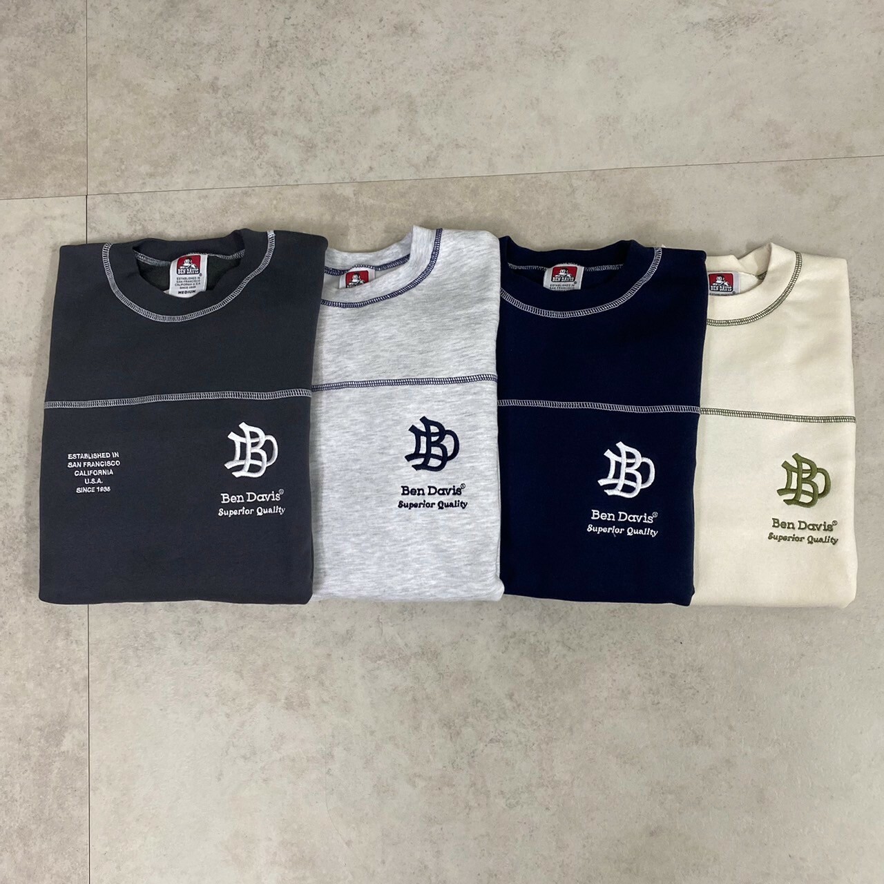 Ben davis 復古反縫線大學TEE  C–24780060