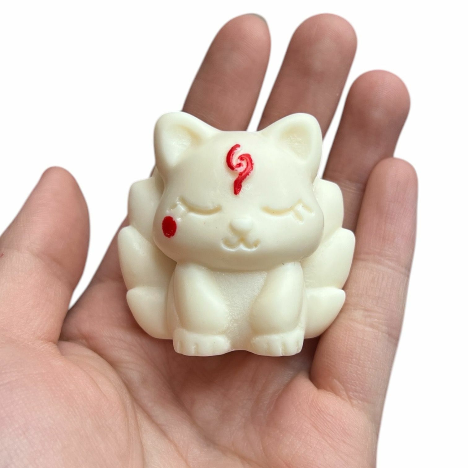 260219 - A58 Goology 開光象牙果法印九尾狐擺件1件