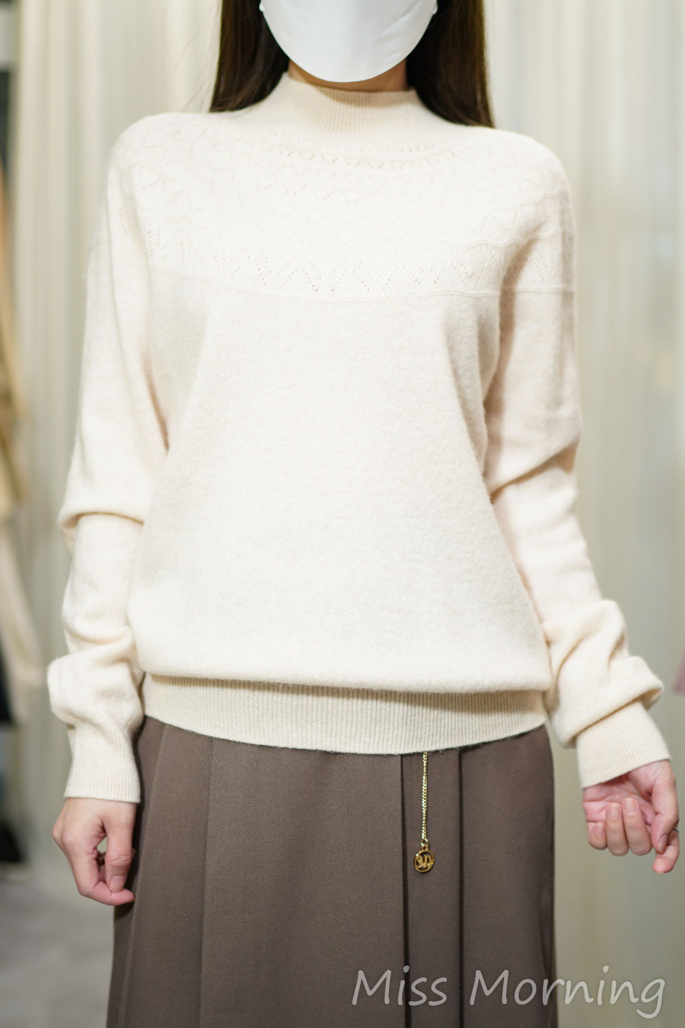 100%wool通花領位款上衣(14344)