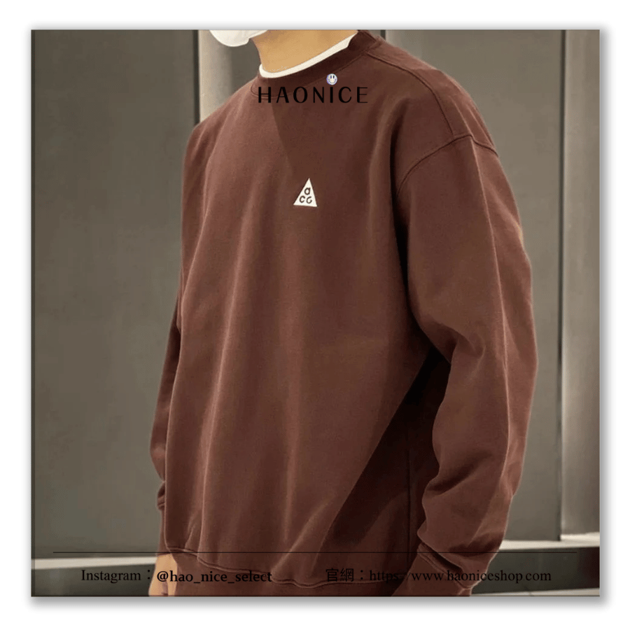 【HAO NICE】戶外運動必備🔥NIKE ACG系列 經典三角logo圓領長袖 大學T 戶外休閒