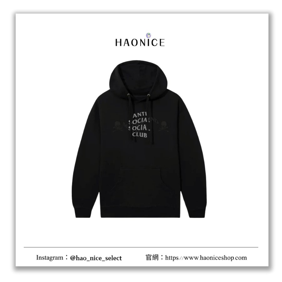 【HAO NICE】街頭感🔥ASSC x MASTERMIND 超強聯名 logo字母骷髏頭長袖帽T 連帽衣