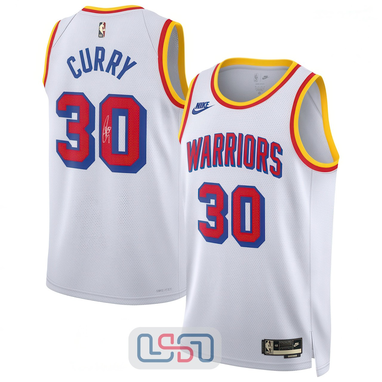 Stephen Curry Warriors Signed 2024-25 Classic Edition White Swingman Jersey