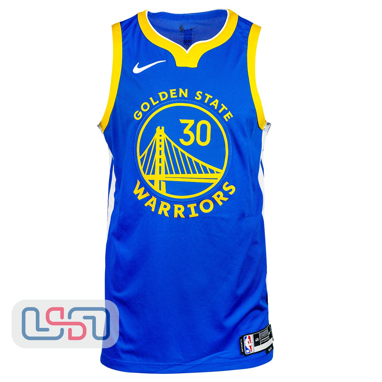 Stephen Curry Warriors Signed “2X MVP” Nike Icon Authentic Jersey USA SM BAS