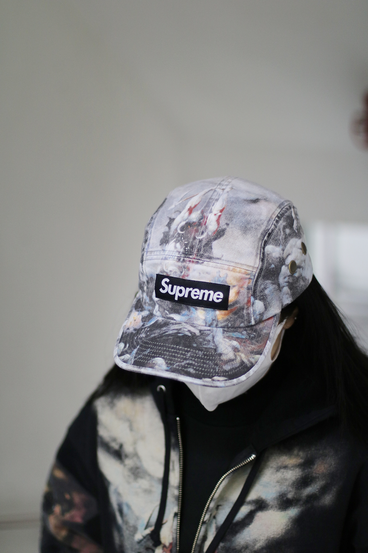 Supreme/Frank Frazetta Camp Cap - Black/Red