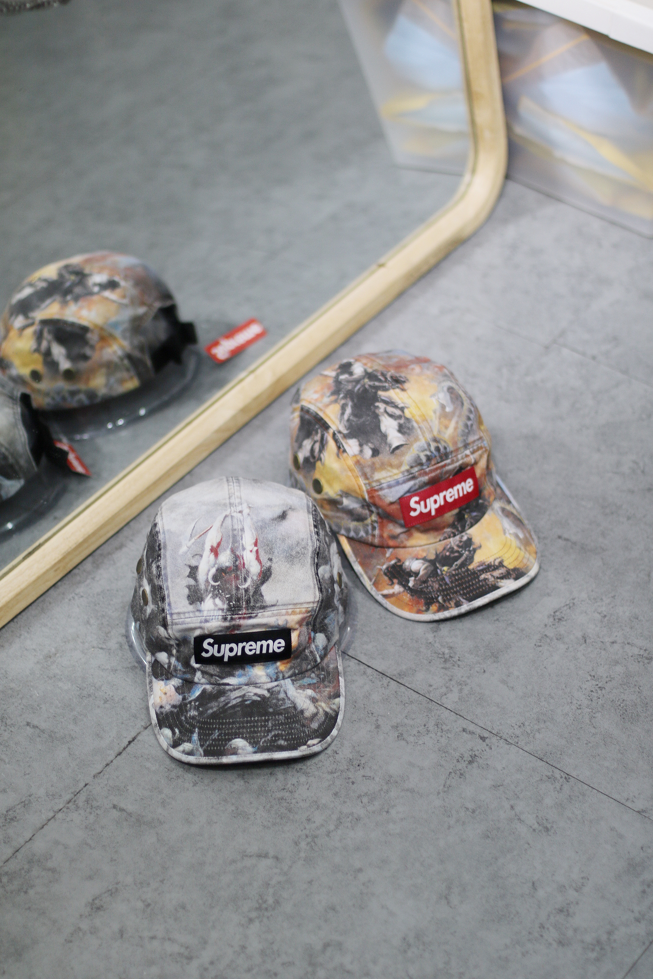 Supreme/Frank Frazetta Camp Cap - Black/Red