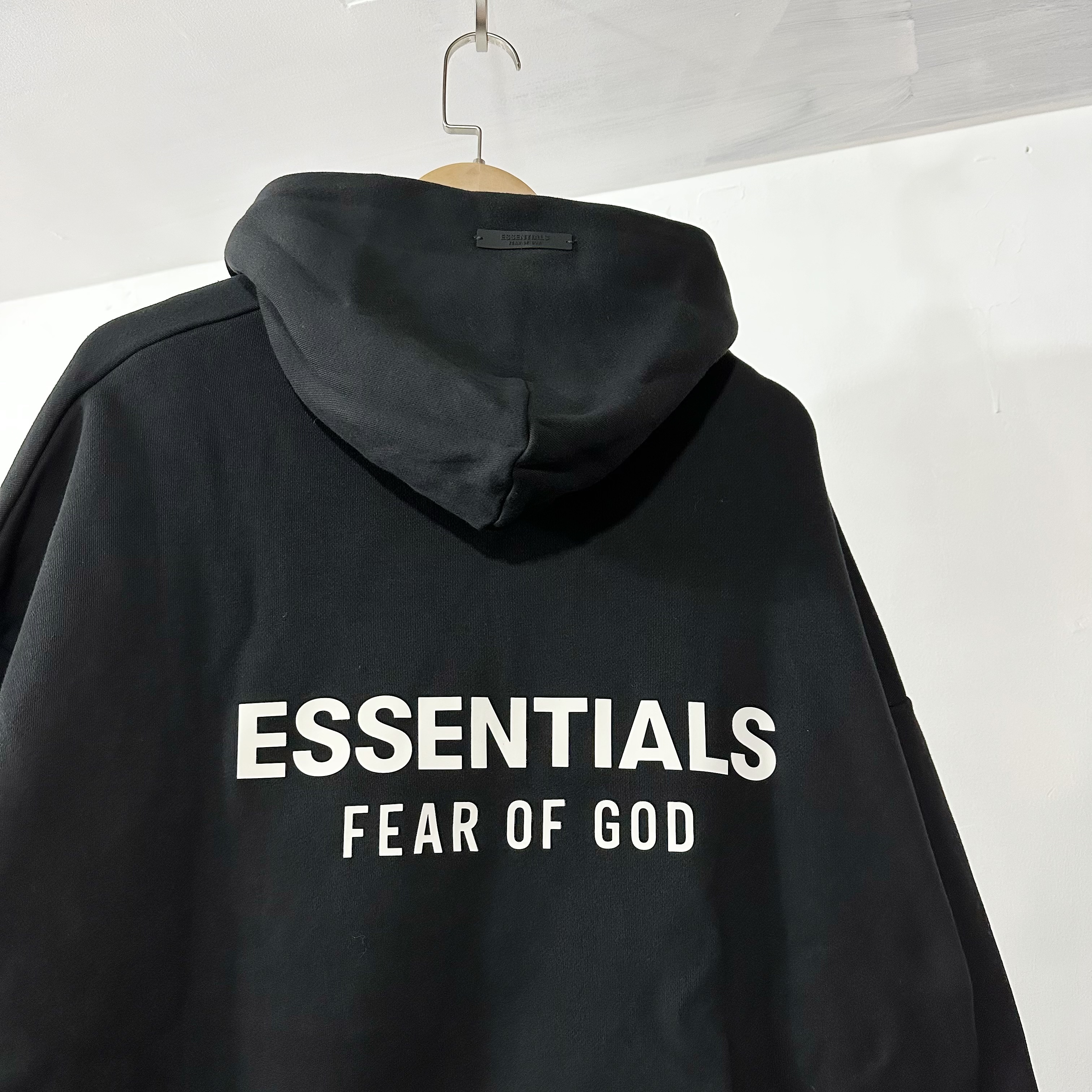 Fear of God Essentials Fleece Hoodie (FW24) Black