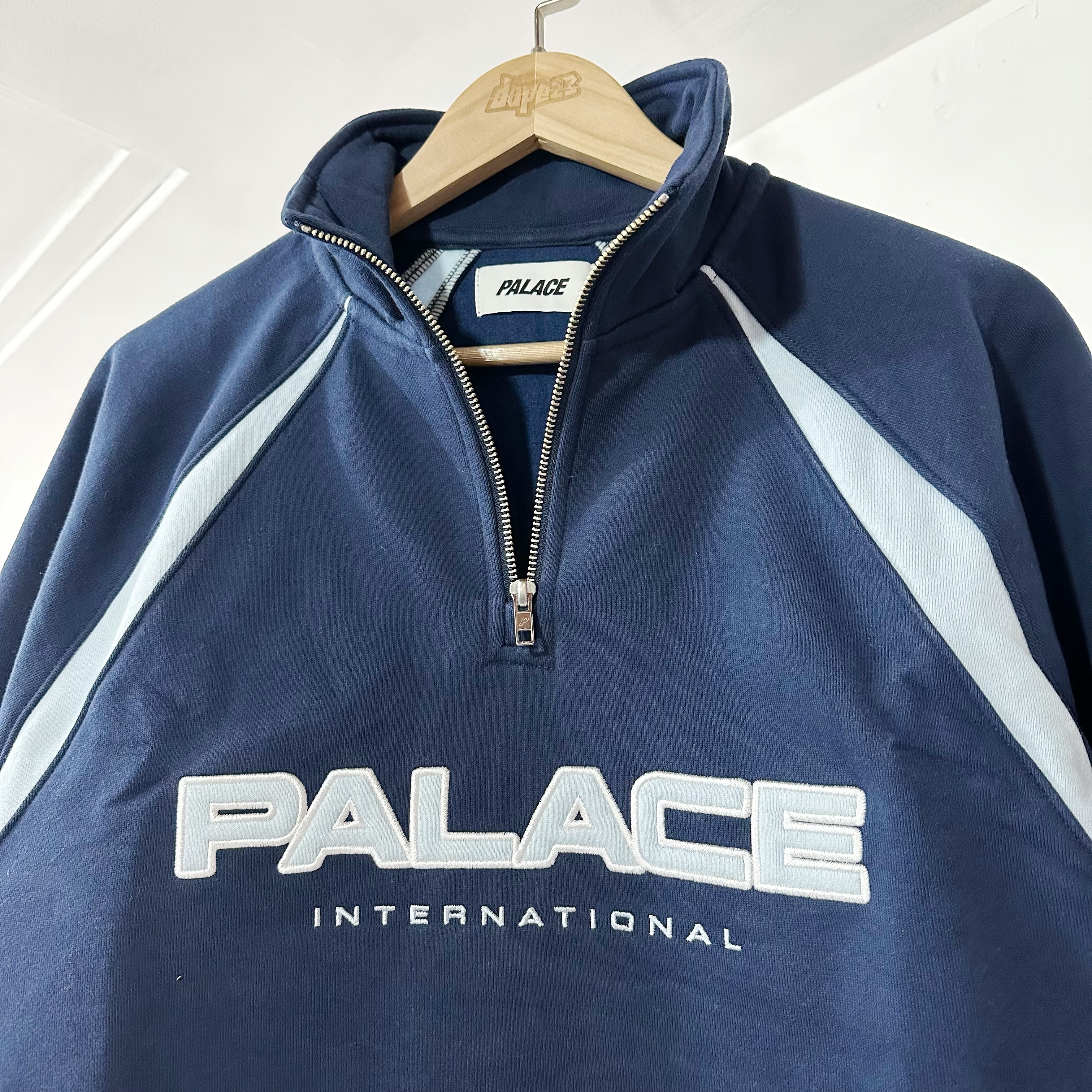 PALACE  Palace International 1/4 Zip (Navy)
