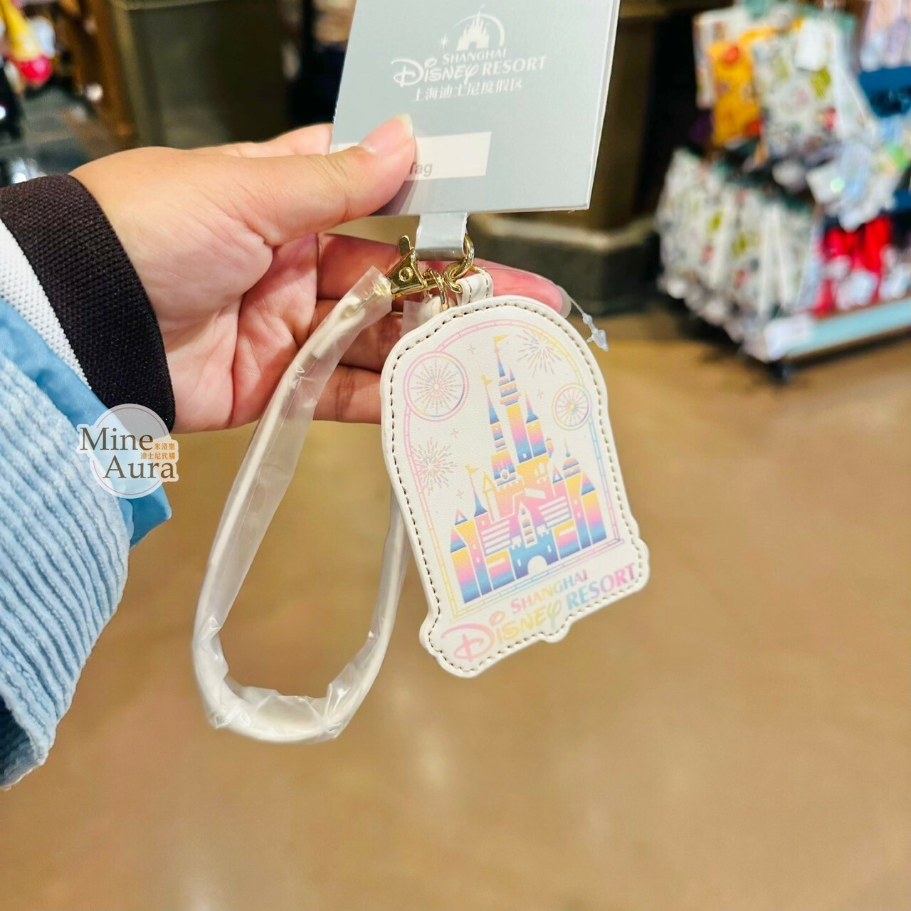 夢幻徽標系列 標誌LOGO 城堡 煙火 圖案 行李 吊牌 -上海迪士尼樂園