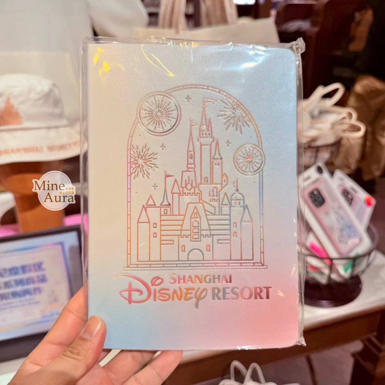 夢幻徽標系列 標誌LOGO 城堡 煙火 圖案 筆記本 記事本 -上海迪士尼樂園