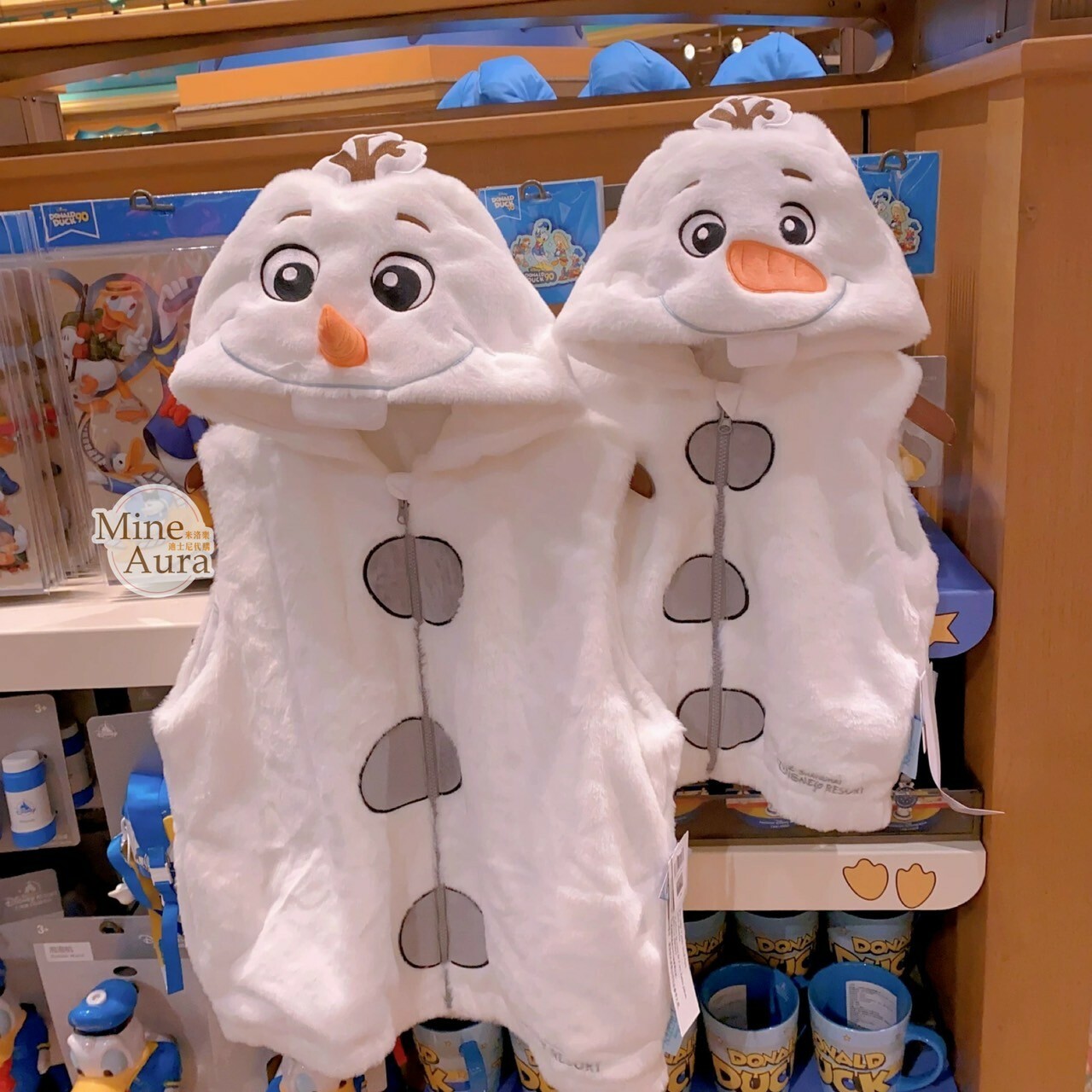 雪寶 Olaf 造型連帽 保暖 馬甲 背心 兒童/成人 親子裝 冰雪奇緣 Frozen -上海迪士尼樂園