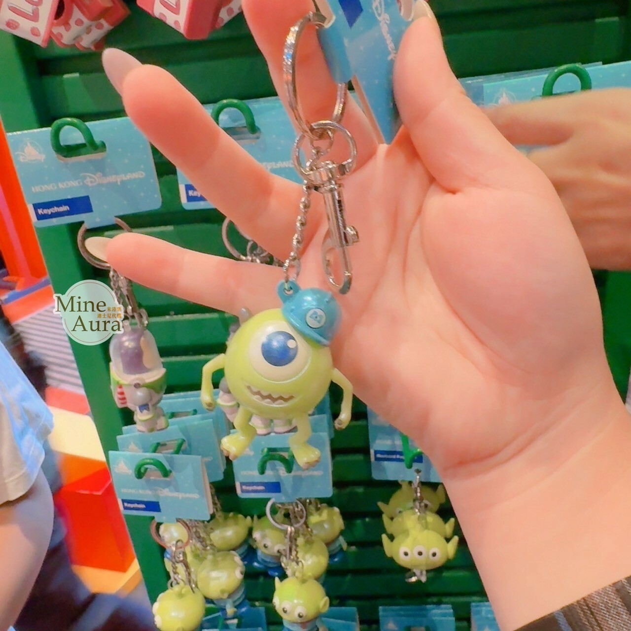 大眼仔 Mike Wazowski 立體亮面 鑰匙圈 吊飾 怪獸電力公司 Monsters, Inc. -香港迪士尼樂園