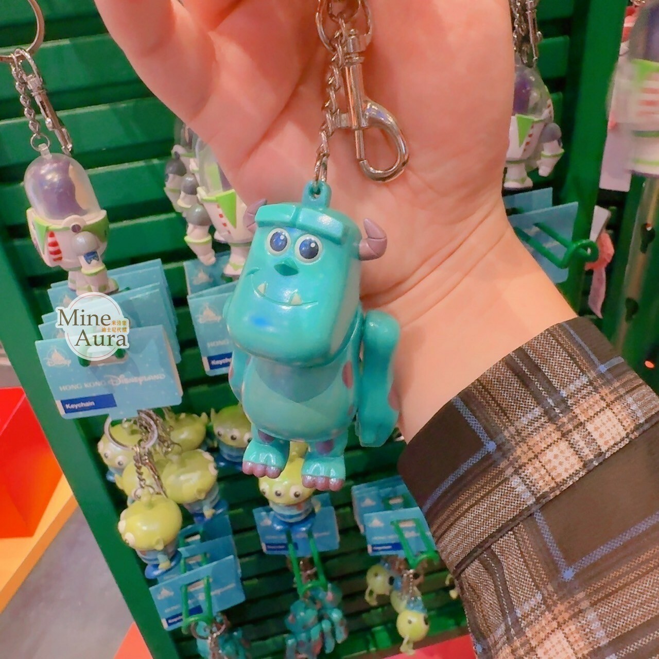 毛怪 蘇利文 Sullivan 立體亮面 鑰匙圈 吊飾 怪獸電力公司 Monsters, Inc. -香港迪士尼樂園