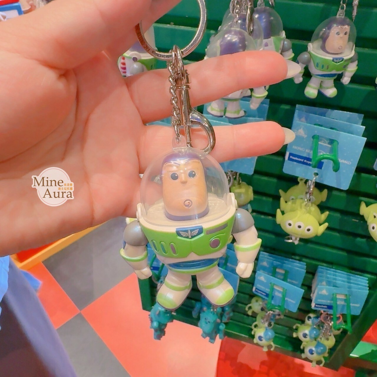 巴斯光年 Buzz Lightyear 立體亮面 鑰匙圈 吊飾 玩具總動員 Toy Story -香港迪士尼樂園